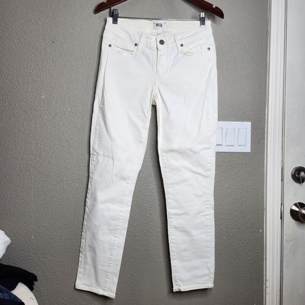 Paige Womens White Kylie Crop Jeans